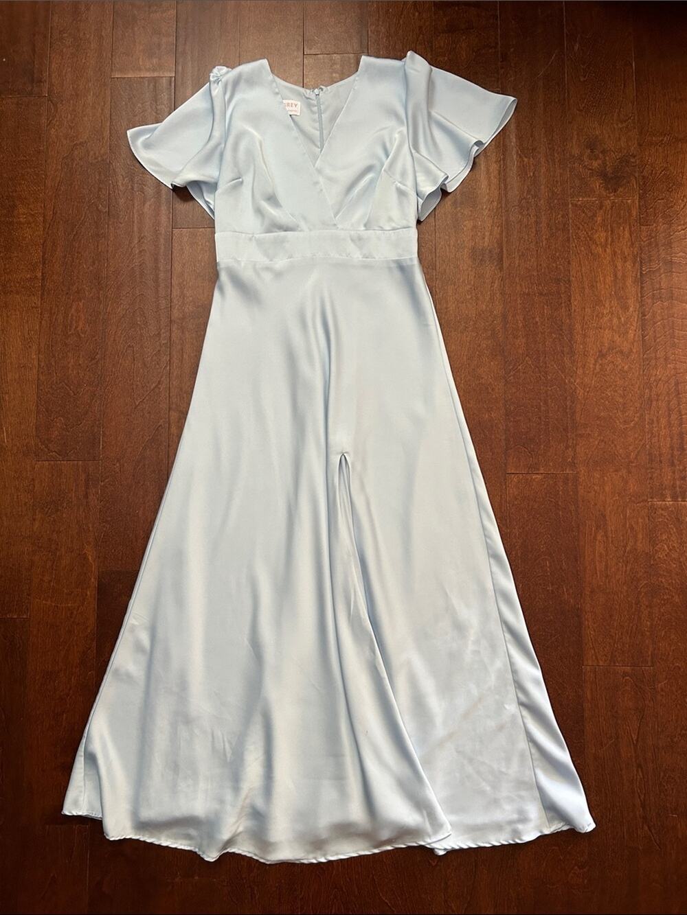 Birdy Grey Marni Dress in Pale Blue Bridesmaid Gown, Size Medium